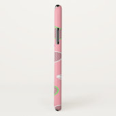 Coques Case-Mate iPhone Raquettes cool Rose Retro Joueur de tennis Motif (Dos/Droite)