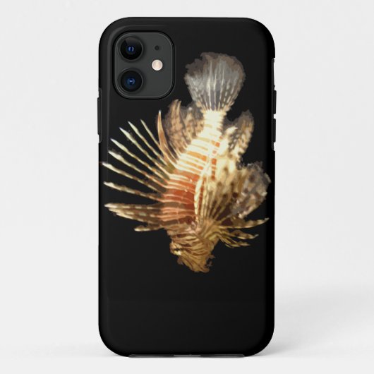 Coques Case-Mate iPhone Rascasse volante sur fond noir (Dos)
