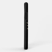 Coques Case-Mate iPhone Rascasse volante sur fond noir (Dos/Droite)