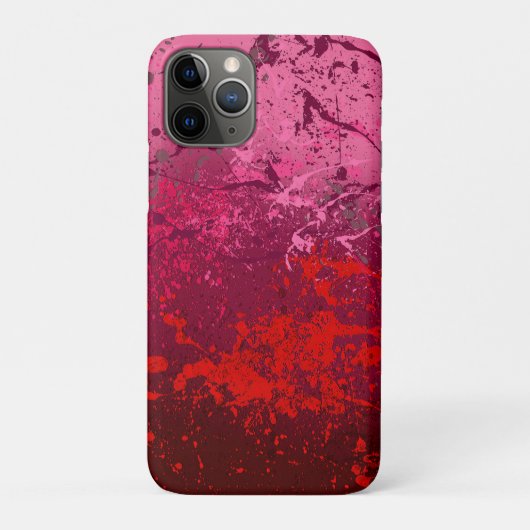 Coques Case-Mate iPhone Raspberry Flurry: Abstract spatter art (Dos)