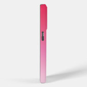 Coques Case-Mate iPhone Raspberry Pink Gradient Nom du monogramme personna (Verso / Droite)