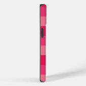 Coques Case-Mate iPhone Raspberry Pink Strips Nom du monogramme personnali (Verso / Droite)