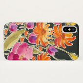 Coques Case-Mate iPhone Rassemblement splendide - Fleurs roses et orange (Dos (Horizontal))