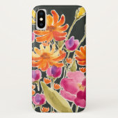 Coques Case-Mate iPhone Rassemblement splendide - Fleurs roses et orange (Dos)