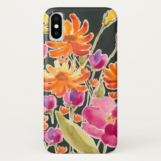 Coques Case-Mate iPhone Rassemblement splendide - Fleurs roses et orange (Dos)