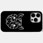 Coques Case-Mate iPhone Rat tribal noir et blanc (Verso (horizontal))