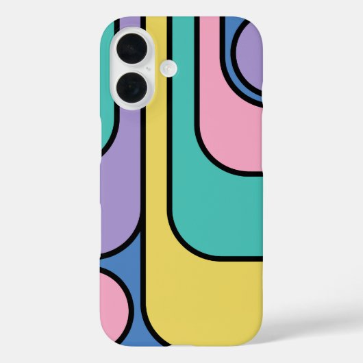 Coques Case-Mate iPhone Rationalisation Moderne Style rétro Design géométr (Verso)