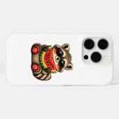 Coques Case-Mate iPhone Raton laveur mignon avec pastèque (Verso (horizontal))