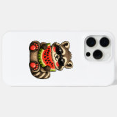 Coques Case-Mate iPhone Raton laveur mignon avec pastèque (Verso (horizontal))