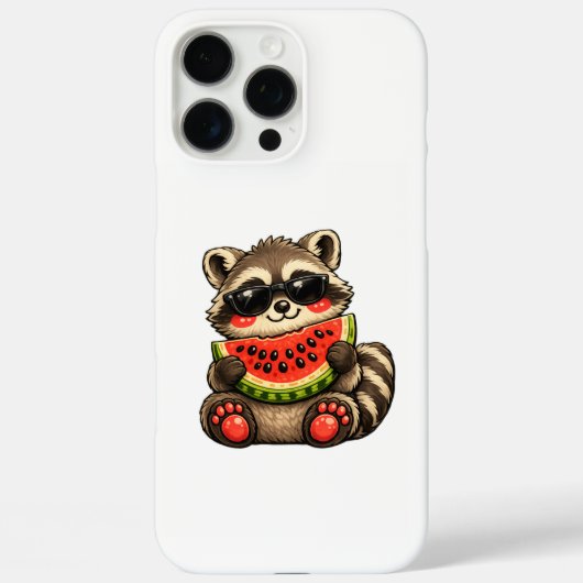 Coques Case-Mate iPhone Raton laveur mignon avec pastèque (Verso)