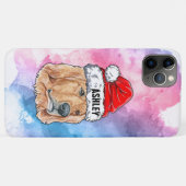 Coques Case-Mate iPhone Rattrapeur d'or avec chien de Noël Casquette (Dos (Horizontal))