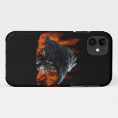 Coques Case-Mate iPhone Raven Flames Wiccan Gothic Design (Dos (Horizontal))