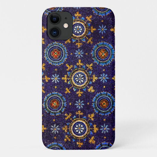 COQUES Case-Mate iPhone RAVENNA BYZANTINE MOSAÏQUES, ÉTOILES, NUIT BLEUE S (Dos)