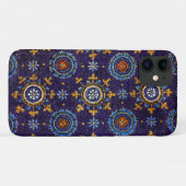 COQUES Case-Mate iPhone RAVENNA BYZANTINE MOSAÏQUES, ÉTOILES, NUIT BLEUE S (Dos (Horizontal))