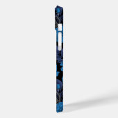 Coques Case-Mate iPhone Ravins et roses bleus (Verso / Gauche)