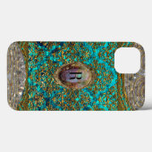 Coques Case-Mate iPhone Ravone Damask Baroque Monogramme (Verso (horizontal))