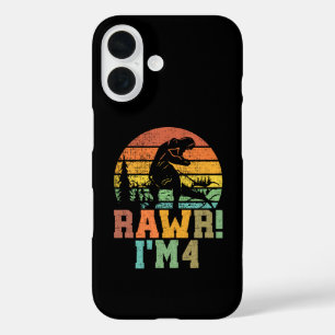 Coques iPhone 16 Rawr Im 4 Dinosaure T Rex 4 Ans