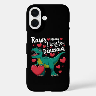 Coques iPhone 16 Rawr Signifie Je T'aime En Dinosaure T Rex Saint-V