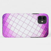 Coques Case-Mate iPhone Rayon de mosaïque abstraite rose (Dos (Horizontal))