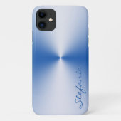 Coques Case-Mate iPhone Rayon métallique bleu (Dos)