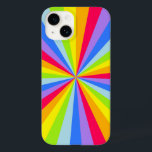 Coques Pour iPhone Rayons arc-en-ciel motif multicolores<br><div class="desc">Coque design audacieux et lumineux dans les tons arc-en-ciel. Coloré et lumineux,  ce qui facilite la recherche de votre appareil. Conçu par www.mylittleeden.com</div>