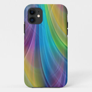 Case-Mate iPhone Case Rayons de dégradé de couleur - bleu
