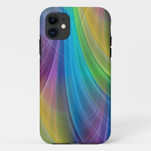 Coques Case-Mate iPhone Rayons de dégradé de couleur - bleu (Dos)