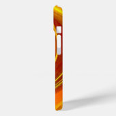 Coques Case-Mate iPhone rayons solaires en marbre jaune unique lignes lase (Verso / Gauche)