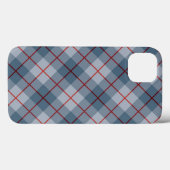 Coques Case-Mate iPhone Rayure Bleu-Rouge de plaid polarisé (Verso (horizontal))