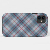 Coques Case-Mate iPhone Rayure Bleu-Rouge de plaid polarisé (Dos (Horizontal))