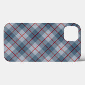 Coques Case-Mate iPhone Rayure Bleu-Rouge de plaid polarisé (Verso (horizontal))