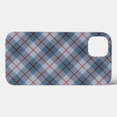 Coques Case-Mate iPhone Rayure Bleu-Rouge de plaid polarisé (Verso (horizontal))