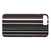 Coques Case-Mate iPhone Rayure de code-barres noir, marron et blanc (Dos (Horizontal))