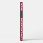 Coques Case-Mate iPhone Rayure ondulée rose et rouge Starburst (Verso / Droite)