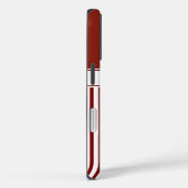 Coques Case-Mate iPhone Rayure rouge de l'Ohio (Verso / Droite)