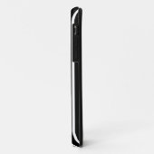 Coques Case-Mate iPhone Rayure Safari noire avec nom (Dos/Gauche)