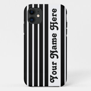 Case-Mate iPhone Case Rayure Safari noire avec nom