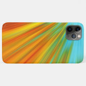 Coques Case-Mate iPhone rayures Abstraites rouge jaune orange vert sur ble (Dos (Horizontal))