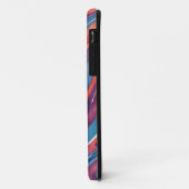 Coques Case-Mate iPhone Rayures Aquarelle Orange, Rose Bleu Vert Violet  (Dos/Gauche)
