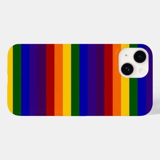 Coques Case-Mate iPhone Rayures arc-en-ciel (Verso (horizontal))