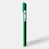 Coques Case-Mate iPhone Rayures arc-en-ciel bleu vert (Verso / Gauche)