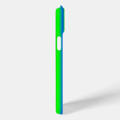 Coques Case-Mate iPhone Rayures arc-en-ciel bleu vert (Verso / Droite)