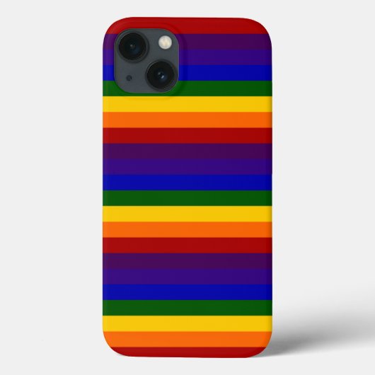 Coques Case-Mate iPhone Rayures audacieuses d'arc-en-ciel (Verso)