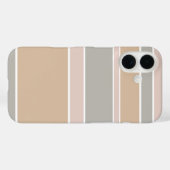 Coques Case-Mate iPhone Rayures beige (Verso (horizontal))