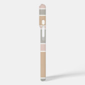 Coques Case-Mate iPhone Rayures beige (Verso / Gauche)