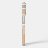Coques Case-Mate iPhone Rayures beige (Verso / Droite)
