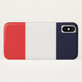 Coques Case-Mate iPhone Rayures Bleu Blanc & Rouge Rayé (Dos (Horizontal))