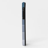 Coques Case-Mate iPhone Rayures bleu-foncé d'Ombré (Dos/Gauche)