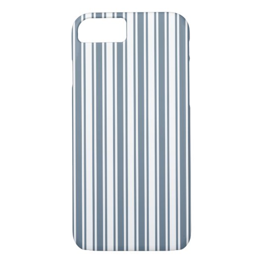 Coques Case-Mate iPhone rayures Bleu-grises et blanches de sucrerie (Dos)