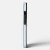 Coques Case-Mate iPhone Rayures Bleues Clair Et Fleurs (Verso / Gauche)